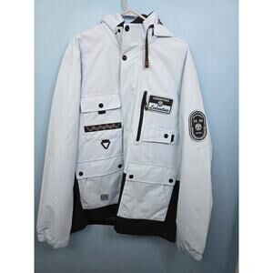 Leduntino Men’s Fashion Casual jacket Windbreaker Warm Blue Color XX-Large